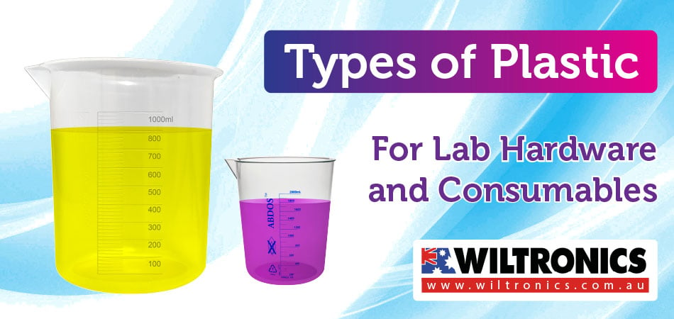 Types of plastic for lab hardware & consumables
