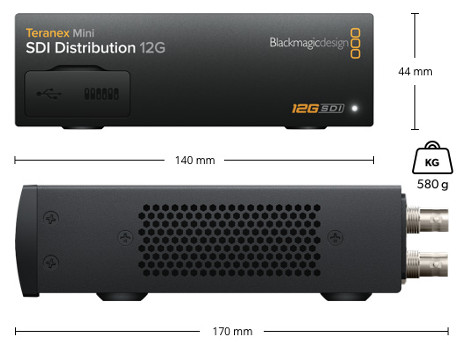 Teranex Mini SDI Distribution 12G Dimensions