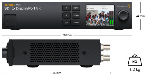 Teranex Mini SDI to DisplayPort 8K HDR - Dimensions