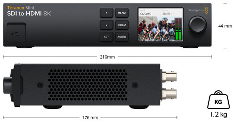 Teranex Mini SDI to HDMI 8K HDR - Dimensions