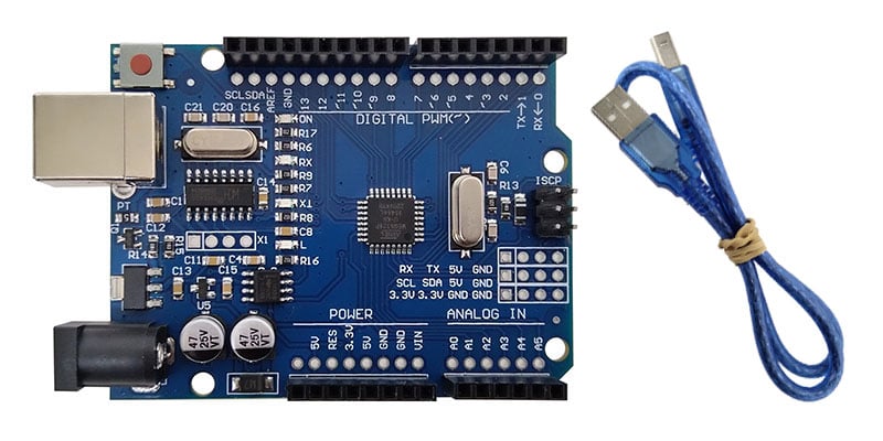 ARDUKITLEVEL2 - Arduino Uno R3 Originale + Set componenti