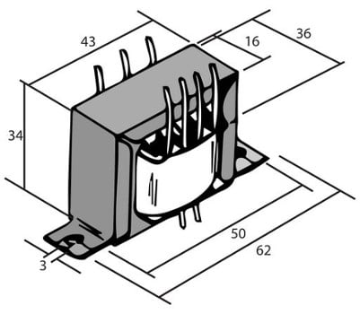 300mA Multi-Tap Transformer 4W jpg