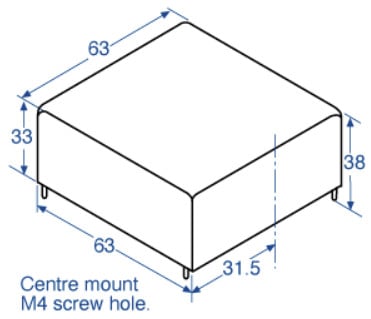 30VA PCB Toroidal Transformer Dimensions