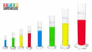 Graduated Measuring Cylinders Borosilicate Glass with Hex Base