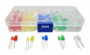 LEDs 3mm 5mm Tekky Pack 5 Colours 200pcs